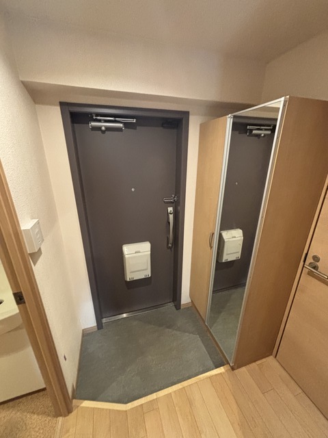 玄関　クリーニング前写真