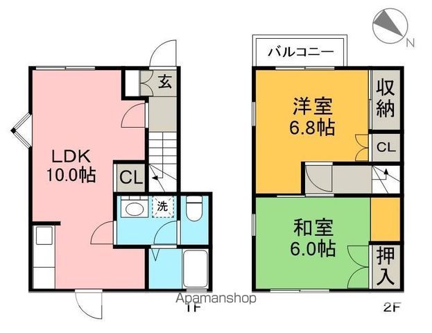 オーシャンハイツD_間取り_0