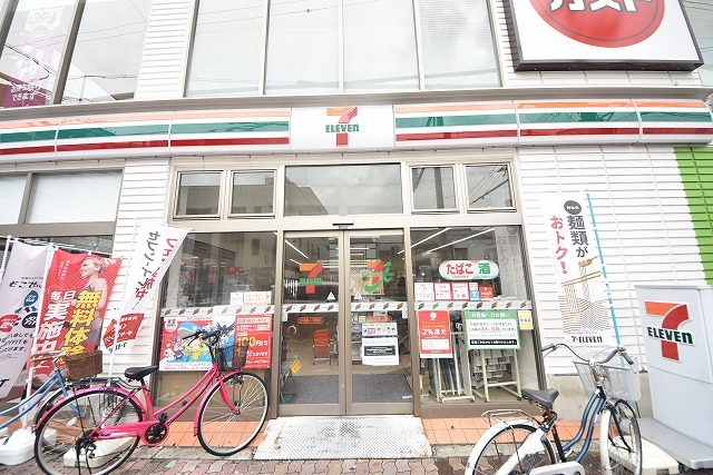 コンビニ　セブンイレブン　地下鉄蒲生4丁目駅前店（コンビニ）まで607m