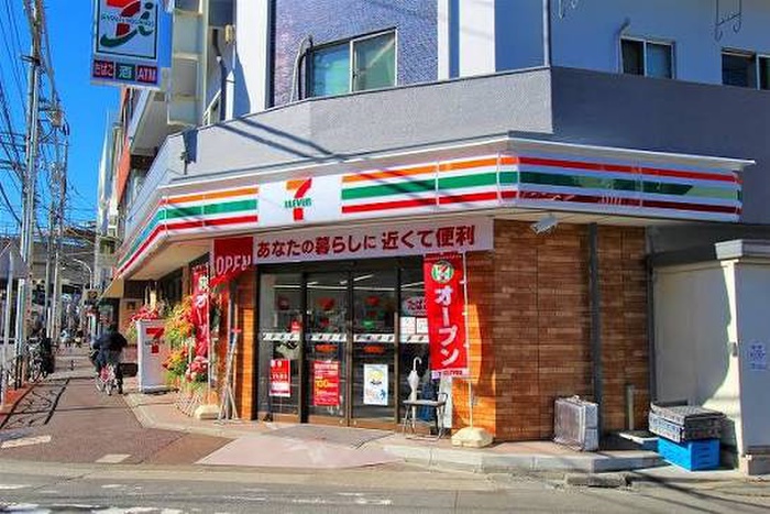 コンビニ　セブン-イレブン 川崎武蔵中原駅北口店（コンビニ）まで450m