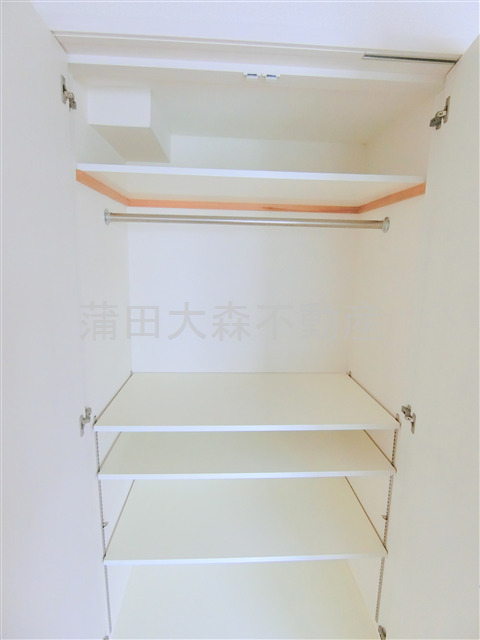 収納　可動棚付きの収納　クローゼット