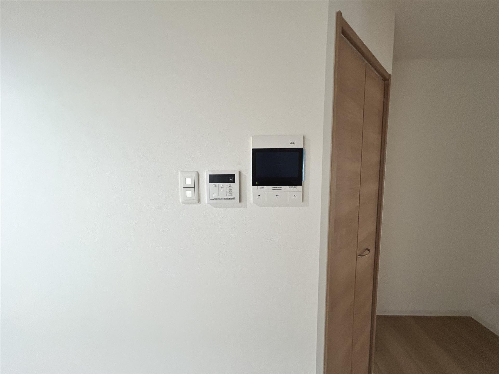セキュリティ　訪問者の確認ができるTVモニターホン付き(モデルルーム)