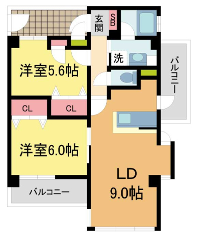 ヒルズ三番町の間取り写真