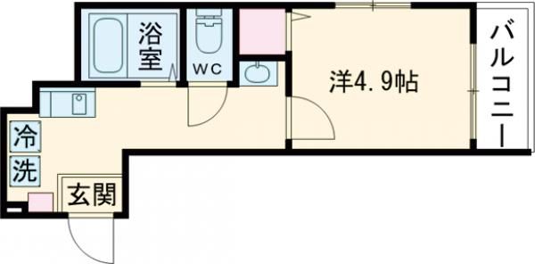 MELDIA町田IIの間取り写真