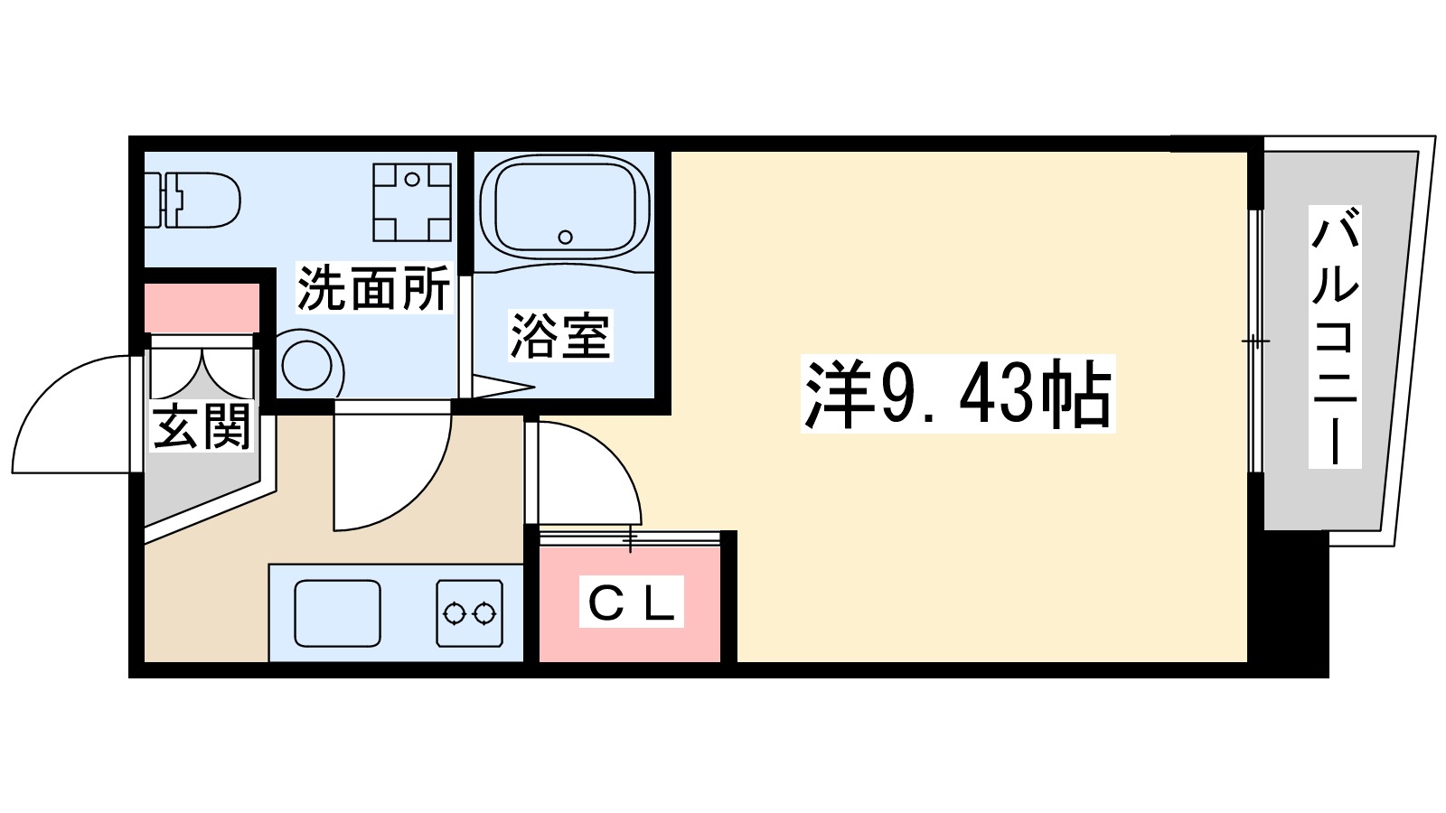 セレニテ天六西の間取り写真