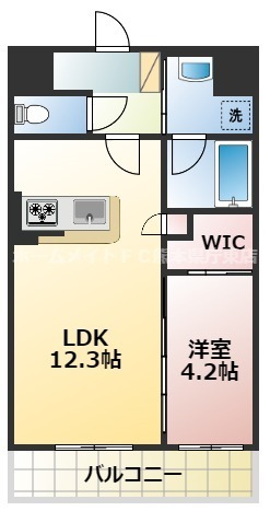ＪＲ鹿児島本線 西熊本駅 徒歩18分 7階建 築8年の間取り写真