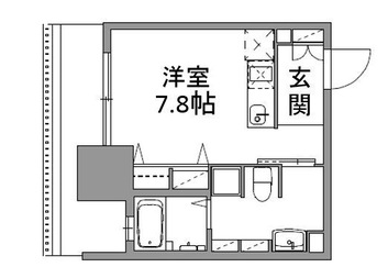 西鉄天神大牟田線 薬院駅 徒歩7分 13階建 築13年の間取り写真
