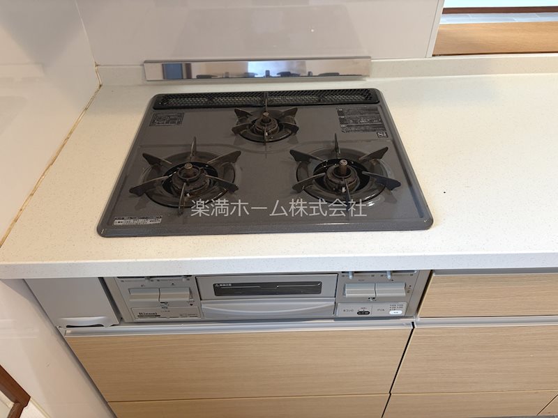 その他　3口ガスシステムキッチン♪