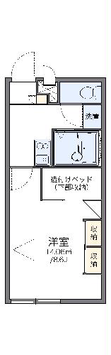 レオパレスサニーハイツの間取り写真