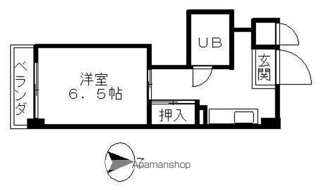 地下鉄東山線 中村公園駅 徒歩1分 6階建 築39年の間取り写真