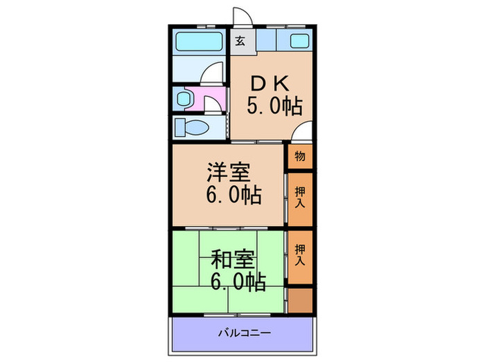 長岡マンションの間取り写真
