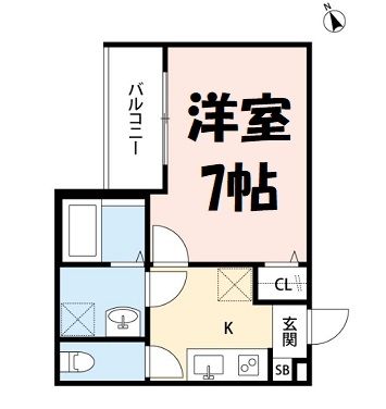 ＪＲ宇都宮線 東大宮駅 徒歩13分 3階建 築8年の間取り写真