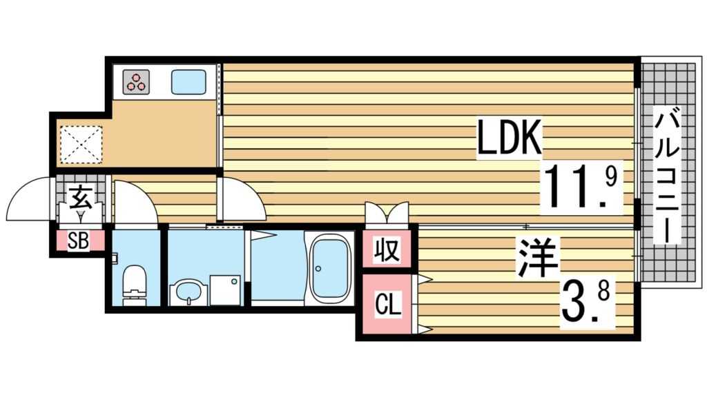 KMS新生水木通の間取り写真