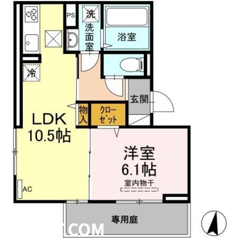 地下鉄七隈線 七隈駅 徒歩5分 3階建 築5年の間取り写真