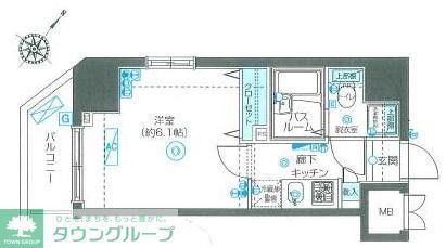 フェニックス伊勢佐木町弐番館の間取り写真