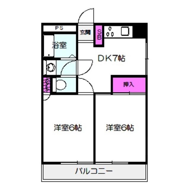 エクセルシオール城東の間取り写真
