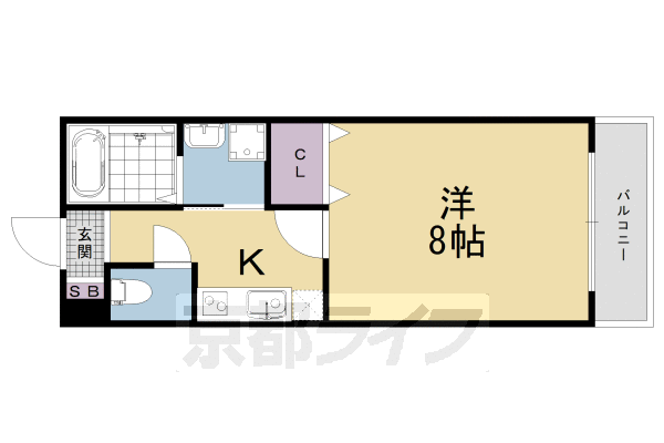 GRAKAN京都駅前 悠の間取り写真