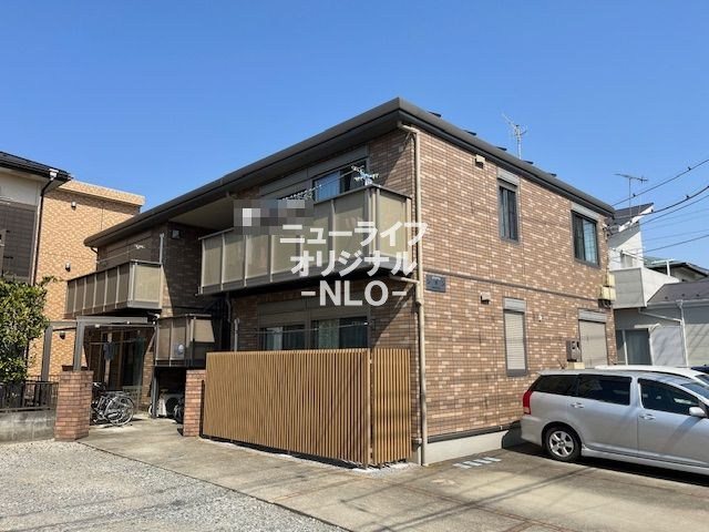 建物外観　外壁タイル張りのお洒落な外観です。