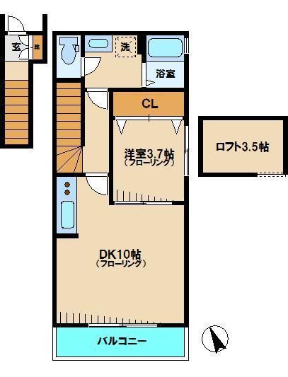 グランヴィスタ四ツ谷の間取り写真
