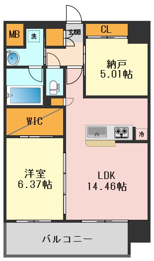 プレジオ新小岩EUROの間取り写真