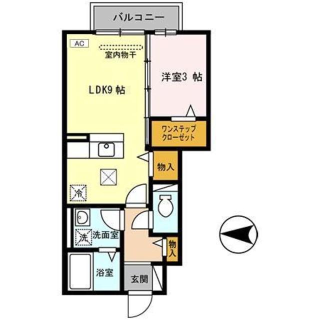 ＪＲ関西本線 志紀駅 徒歩10分 2階建 築17年の間取り写真