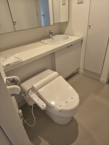 洗面設備　テラス側