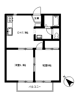 フェアコートＡの間取り