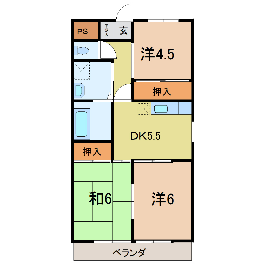 登公山草の間取り