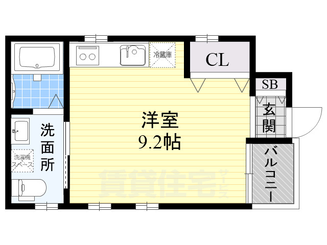 西野ハイツの間取り