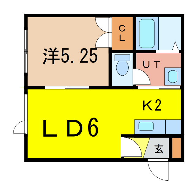 サンヒルズ南の間取り