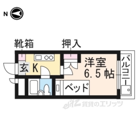 ハイライフ嵯峨の間取り