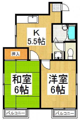 シャトーしらゆりの間取り