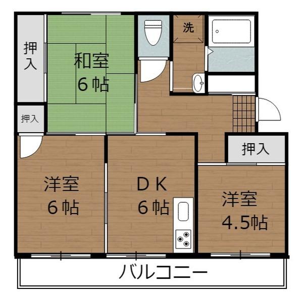 ハイム大谷台　３号棟の間取り