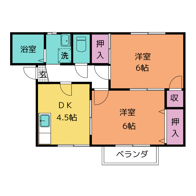 ガーデンハイツ　IIの間取り