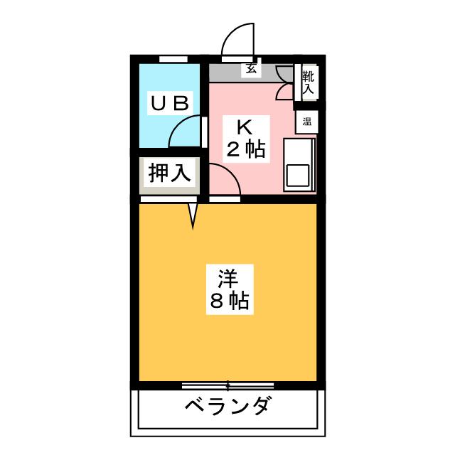 ハイツＫＡＫＩＨＡＴＡの間取り