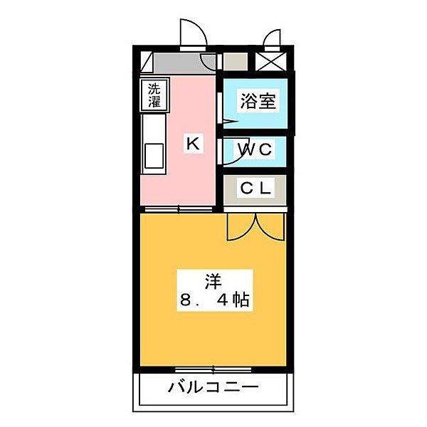 磐田市富丘のマンションの間取り