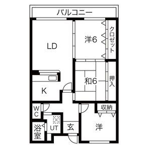 カルム千里山土井の間取り