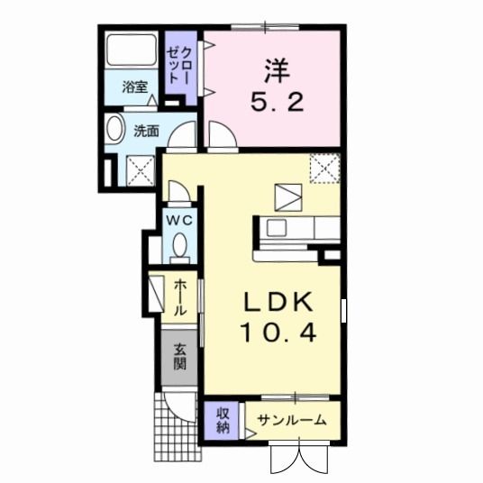 パークヒルズ新発田IIの間取り