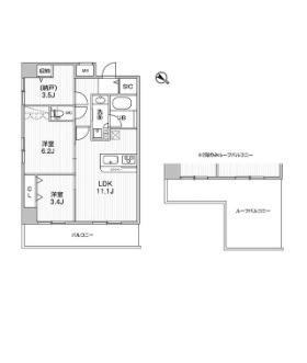 板橋区相生町のマンションの間取り