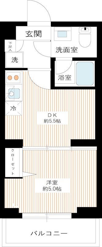 ベルシード板橋蓮根アンベリールの間取り