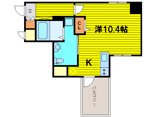 ヴィラタワー谷町の間取り