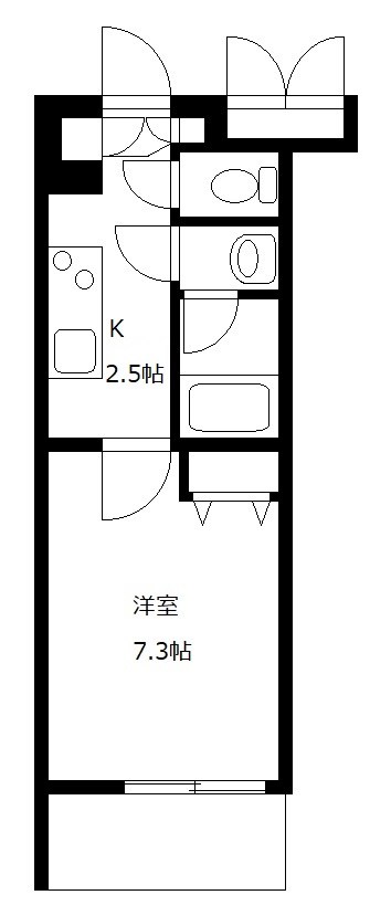 クラージュ白旗の間取り