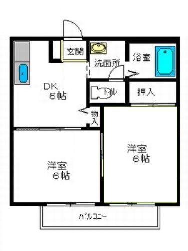 ディアス河原木Ｄの間取り