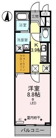 Miele南越谷の間取り