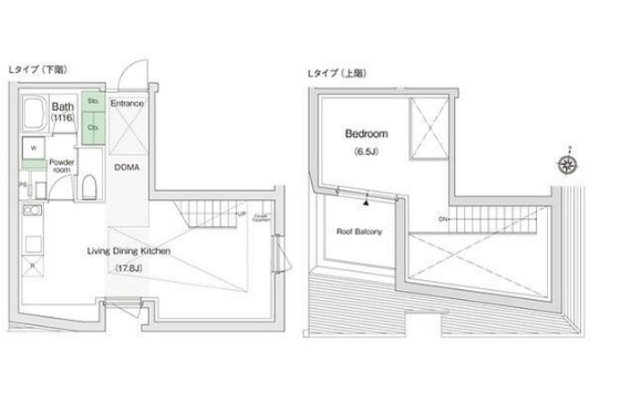 スタイリオX白金の間取り