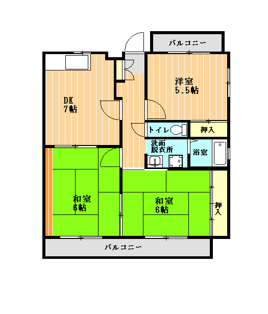 エトワール四方寄の間取り