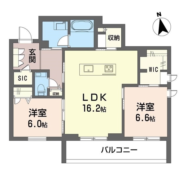 川崎市多摩区菅のマンションの間取り