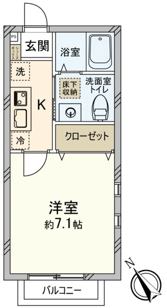 プリムローズ日吉IIの間取り