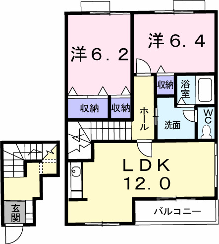 Ｍ・Ｋハイツの間取り