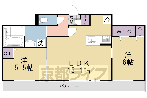 Ｇｌｉｃｉｎａ上賀茂の間取り